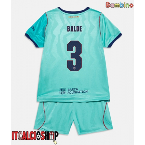 Barcelona Alejandro Balde #3 Terza Maglia Bambino 2026-27 Manica Corta (+ Pantaloni corti)